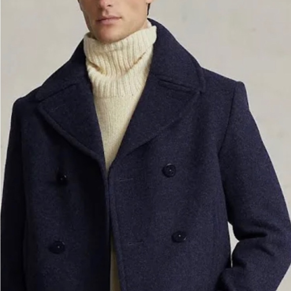 Men’s Polo Peacoat Never Worn